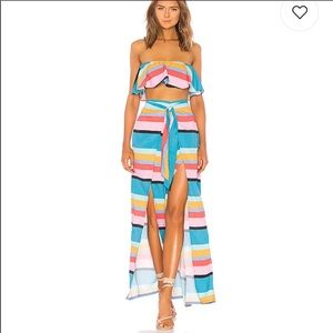 Lovers + friends chela pant April stripe XS